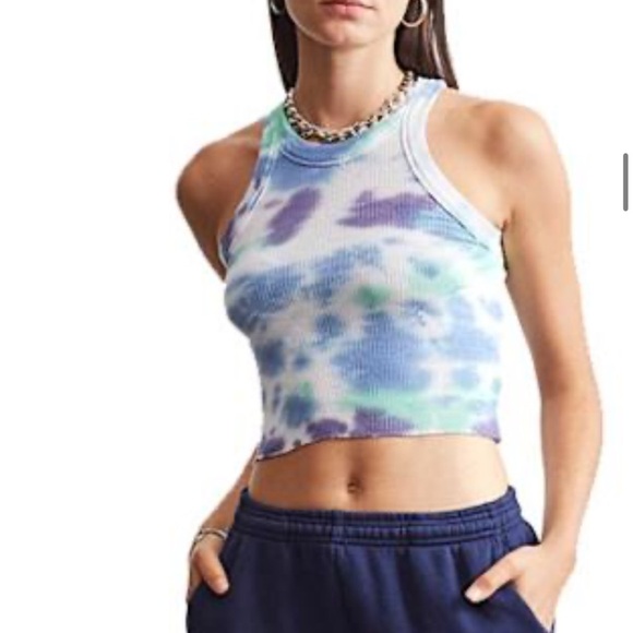 WSLY Rivington Tie Dye Crop Tank - Picture 1 of 6